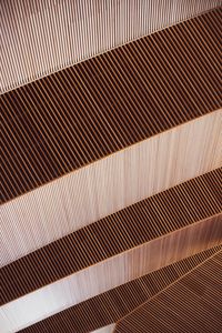 Preview wallpaper building, construction, stripes, texture, brown