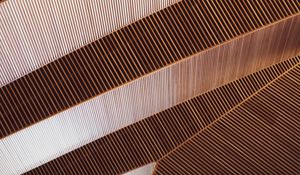Preview wallpaper building, construction, stripes, texture, brown