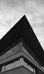 Preview wallpaper building, corner, architecture, black and white