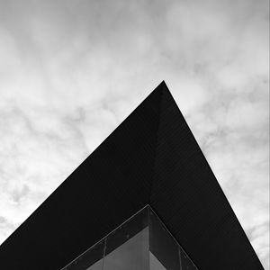 Preview wallpaper building, corner, architecture, black and white