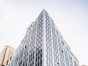 Preview wallpaper building, corner, facade, architecture, high-rise