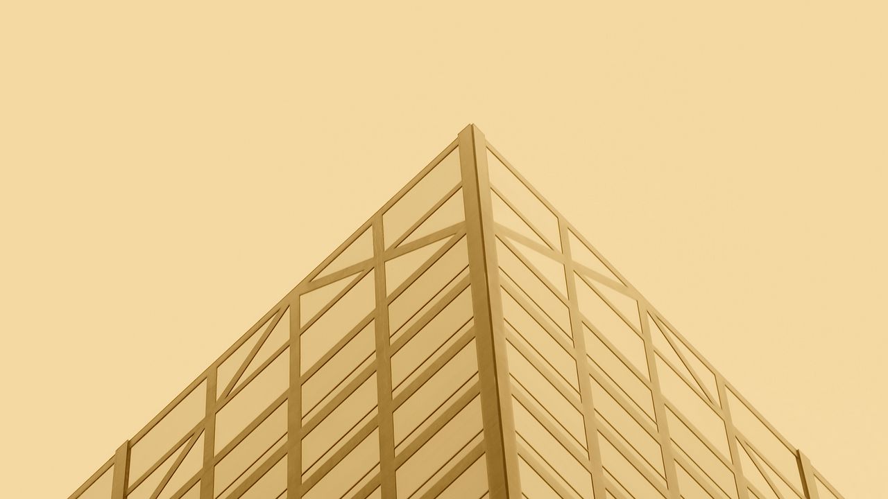 Wallpaper building, corner, facade, architecture, minimalism