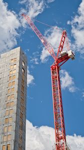 Preview wallpaper building, crane, construction