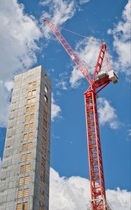 Preview wallpaper building, crane, construction