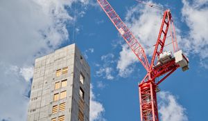 Preview wallpaper building, crane, construction