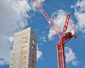 Preview wallpaper building, crane, construction