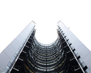 Preview wallpaper building, curve, facade, view from below