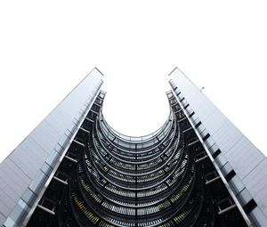 Preview wallpaper building, curve, facade, view from below