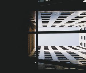 Preview wallpaper building, dark, sky, bottom view