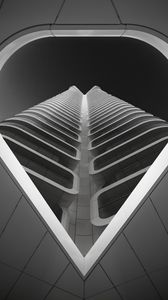 Preview wallpaper building, design, architecture, facade, bw