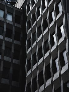 Preview wallpaper building, design, architecture, bw
