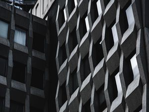 Preview wallpaper building, design, architecture, bw