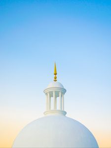 Preview wallpaper building, dome, architecture, minimalism, white