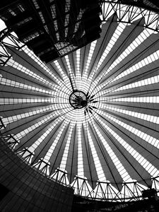 Preview wallpaper building, dome, bw, architecture, construction