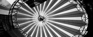 Preview wallpaper building, dome, bw, architecture, construction