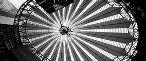 Preview wallpaper building, dome, bw, architecture, construction