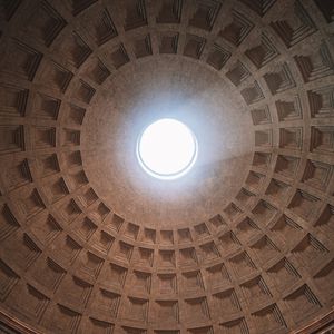 Preview wallpaper building, dome, light, architecture, interior