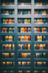 Preview wallpaper building, doors, architecture, minimalism, colorful