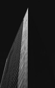 Preview wallpaper building, edge, architecture, black, black and white, bw