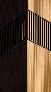 Preview wallpaper building, edge, facade, brown, minimalism