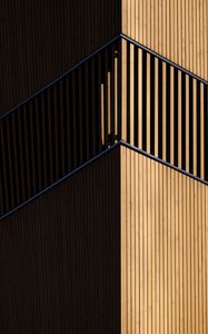 Preview wallpaper building, edge, facade, brown, minimalism