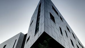Preview wallpaper building, edges, architecture, windows, gray