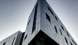 Preview wallpaper building, edges, architecture, windows, gray