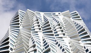 Preview wallpaper building, edges, architecture, facade, white