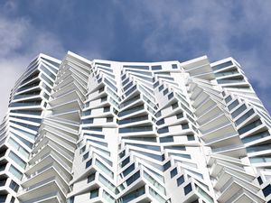 Preview wallpaper building, edges, architecture, facade, white
