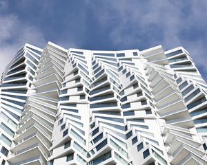 Preview wallpaper building, edges, architecture, facade, white