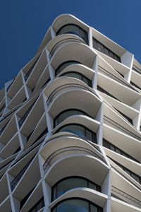 Preview wallpaper building, edges, balconies, architecture, white