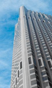 Preview wallpaper building, edges, facade, bottom view, sky