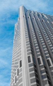 Preview wallpaper building, edges, facade, bottom view, sky