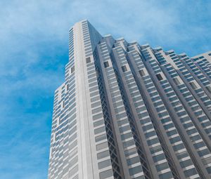 Preview wallpaper building, edges, facade, bottom view, sky