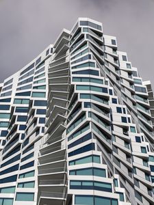 Preview wallpaper building, edges, windows, balconies, architecture