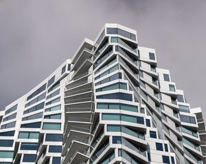 Preview wallpaper building, edges, windows, balconies, architecture