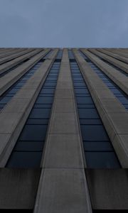 Preview wallpaper building, facade, architecture, windows, dark, stripes