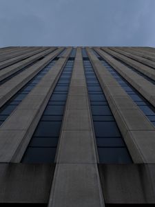 Preview wallpaper building, facade, architecture, windows, dark, stripes