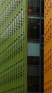 Preview wallpaper building, facade, architecture, green, windows