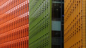 Preview wallpaper building, facade, architecture, green, windows