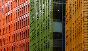 Preview wallpaper building, facade, architecture, green, windows