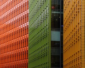 Preview wallpaper building, facade, architecture, green, windows