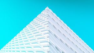 Preview wallpaper building, facade, architecture, corner, white, minimalism, symmetry