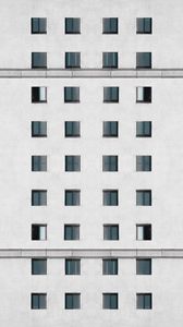 Preview wallpaper building, facade, architecture, windows, wall, white