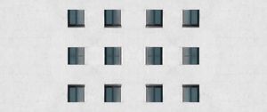 Preview wallpaper building, facade, architecture, windows, wall, white