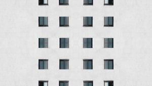 Preview wallpaper building, facade, architecture, windows, wall, white