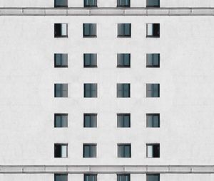 Preview wallpaper building, facade, architecture, windows, wall, white