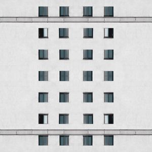 Preview wallpaper building, facade, architecture, windows, wall, white