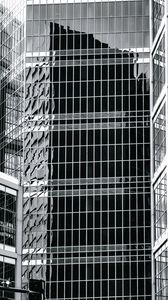 Preview wallpaper building, facade, architecture, windows, bw