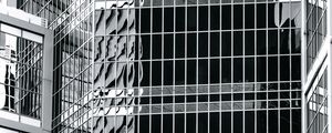 Preview wallpaper building, facade, architecture, windows, bw